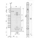 Замок врезной Apecs T-05-CR Замок врезной Apecs T-05-CR