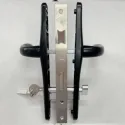 Замок на калитку из профнастила 153U с ручкой RAL 9005 [черный] (комплект)