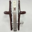 Замок на калитку из профнастила Kale 153U с ручкой RAL 8017 [Шоколадно-коричневый] (комплект)