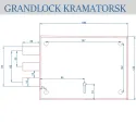 Накладний гаражний замок Grandlock KRAMATORSK- 1 [L,R] (односторонній)