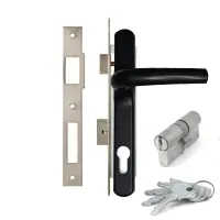 Комплект  Замок Kale 153U +Арико2 RAL 9005 (черный) 
