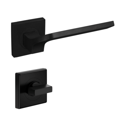 Ручка DND JOY 02, 55 мм – квадрат, с накладкой под WC, черный (к-т) Ручка DND JOY 02, 55 мм – квадрат, с накладкой под WC, черный (к-т)