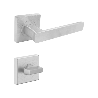 Ручка DND FOLD 02, 55 мм – квадрат, с накладкой под WC, матовый хром (к-т) Ручка DND FOLD 02, 55 мм – квадрат, с накладкой под WC, матовый хром (к-т)