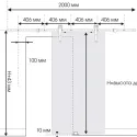 Раздвижная система Loft LJ-1040-200 [100 кг] для тяжелых дверей