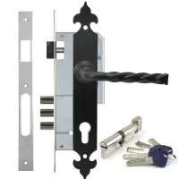 Замок на калитку Kale 152-3MR-ex101-em (Черный мат)
