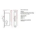 Замок для откатных дверей JANIA GAK Z090