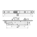 Замок для откатных ворот GAK H-40 72/26