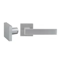 ручка на квадратной розетте Securemme Kit 5005KCS Roma (матовый хром)