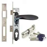 Замок на калитку Kale 153U-st-1032-em-c RAL 9005 (черный мат)